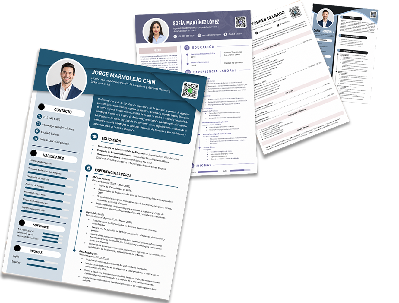 Ejemplos de CV optimizados por Emploi